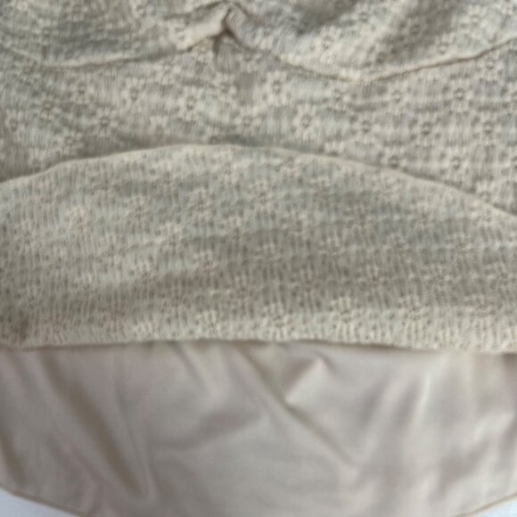 21 Saints Textured Strapless Tube Top Large Neutral Beige New - Picture 5 of 9